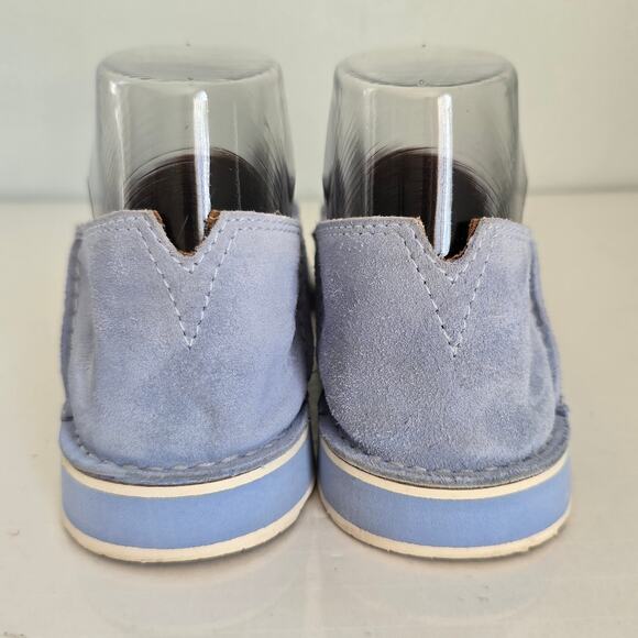 Ariat Cruiser Loafers Women's 7B Baby Blue Suede Slip On Casual Comfortable - Picture 5 of 11